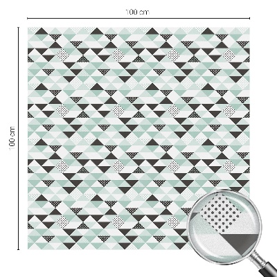 Patterned window film stained glass Triangular patterns