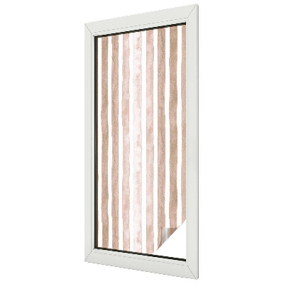 Decorative window film stained glass design Brown belts