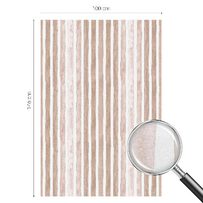 Decorative window film stained glass design Brown belts