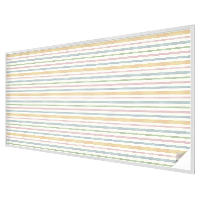 Privacy window film stained glass effect Pastel stripes
