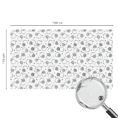 Frosted window film with stained glass pattern Gray wheels