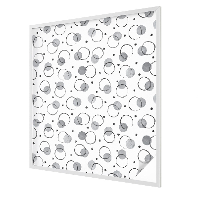 Frosted window film with stained glass pattern Gray wheels