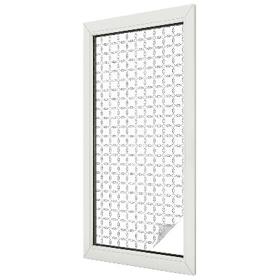 Patterned window film stained glass Geometric lines