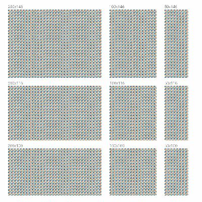 Coloured glass film for windows Geometric symmetry