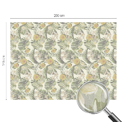 Decorative window film stained glass design Tropical theme