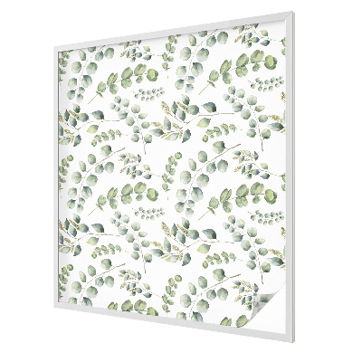 Privacy window film stained glass effect Botanical leaves