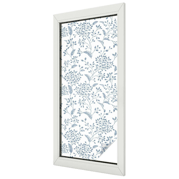 Patterned window film stained glass Plant motif