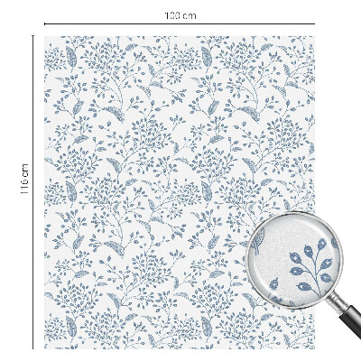 Patterned window film stained glass Plant motif