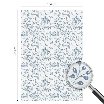 Patterned window film stained glass Plant motif