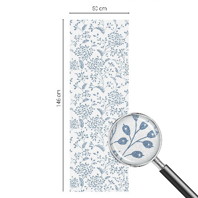 Patterned window film stained glass Plant motif