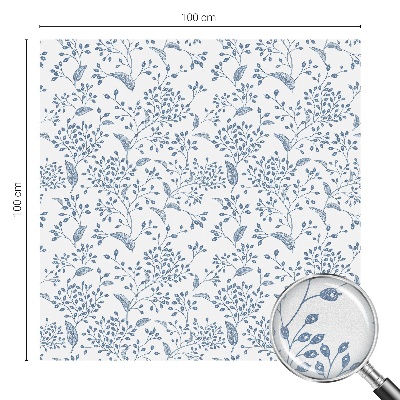 Patterned window film stained glass Plant motif