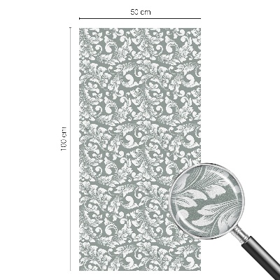 Coloured glass film for windows Leafy elegance