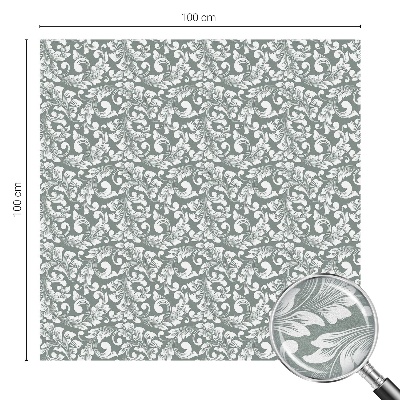 Coloured glass film for windows Leafy elegance