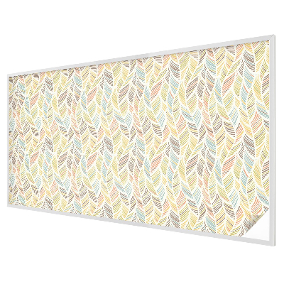 Frosted window film with stained glass pattern Rainbow feathers