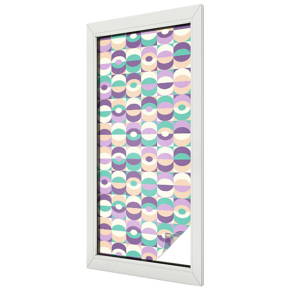 Privacy window film stained glass effect Colorful patterns