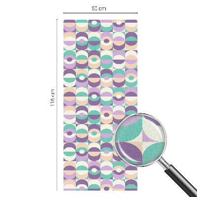 Privacy window film stained glass effect Colorful patterns