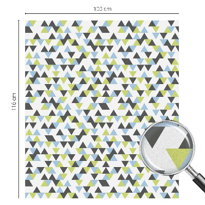 Decorative window film stained glass design Geometric triangles