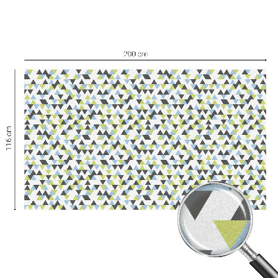 Decorative window film stained glass design Geometric triangles