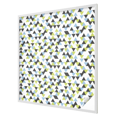 Decorative window film stained glass design Geometric triangles