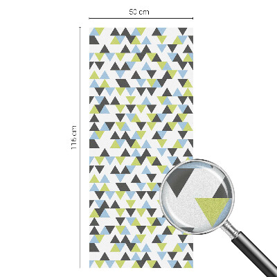 Decorative window film stained glass design Geometric triangles