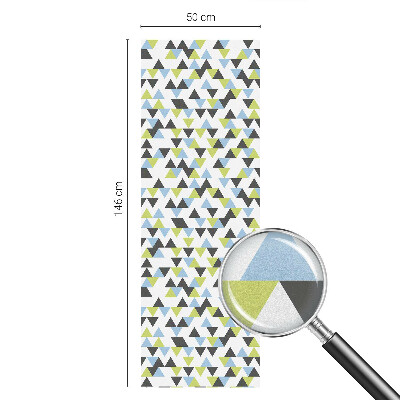 Decorative window film stained glass design Geometric triangles