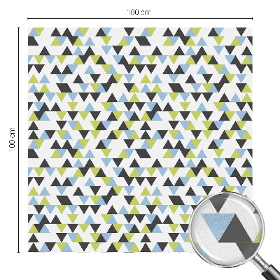 Decorative window film stained glass design Geometric triangles