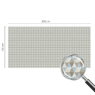Coloured glass film for windows Geometric triangles