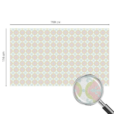 Decorative window film stained glass design Pastel ornament