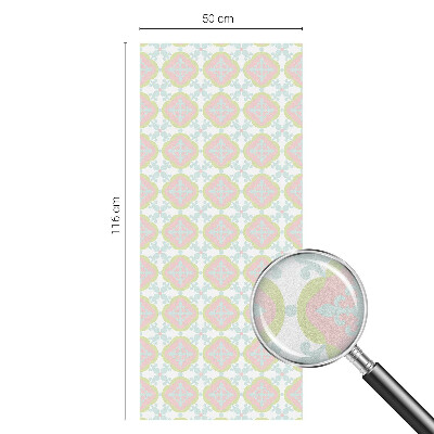 Decorative window film stained glass design Pastel ornament