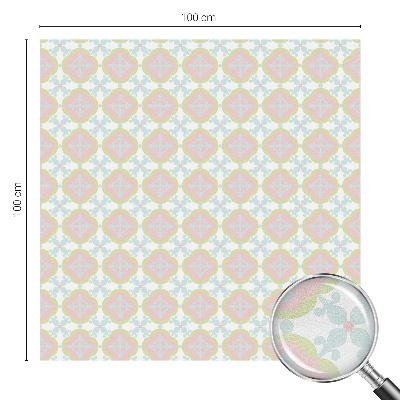 Decorative window film stained glass design Pastel ornament