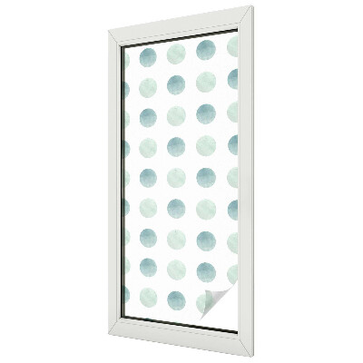 Privacy window film stained glass effect Delicate circles