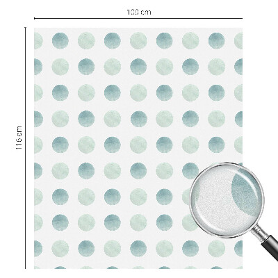 Privacy window film stained glass effect Delicate circles