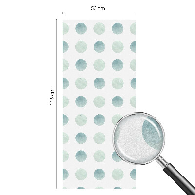 Privacy window film stained glass effect Delicate circles