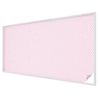 Frosted window film with stained glass pattern Pink zigzags
