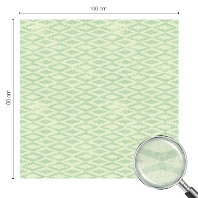 Patterned window film stained glass Green rhombuses