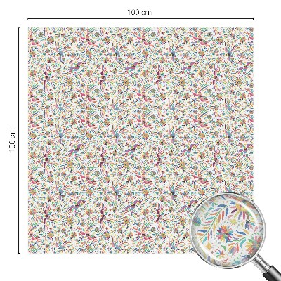 Privacy window film stained glass effect Colorful exoticism