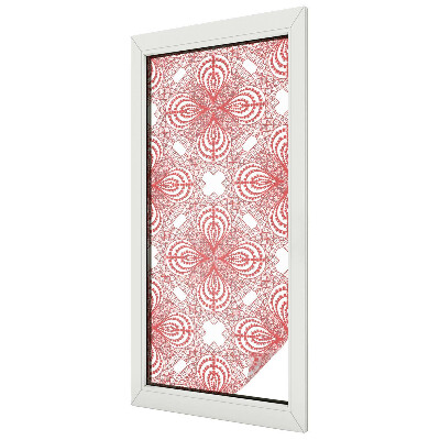 Frosted window film with stained glass pattern Lace patterns