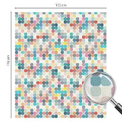 Coloured glass film for windows Colorful squares