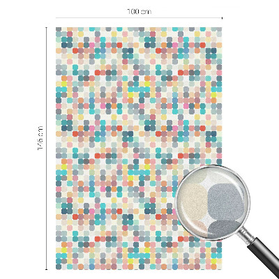 Coloured glass film for windows Colorful squares