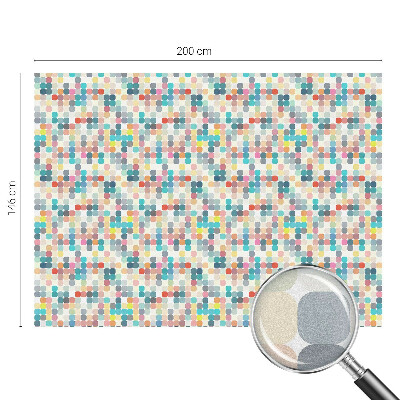 Coloured glass film for windows Colorful squares