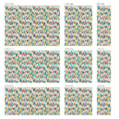 Coloured glass film for windows Colorful squares