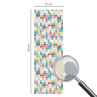 Coloured glass film for windows Colorful squares