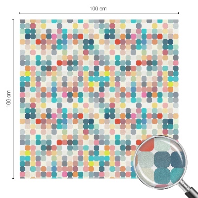 Coloured glass film for windows Colorful squares