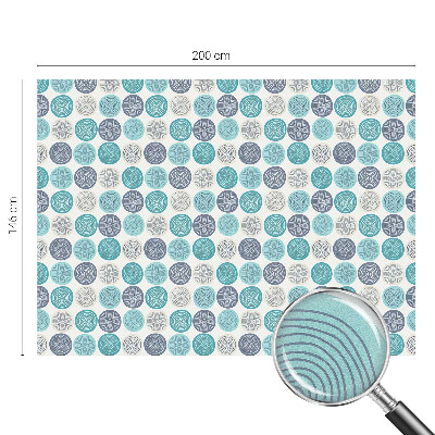 Privacy window film stained glass effect Geometric circles