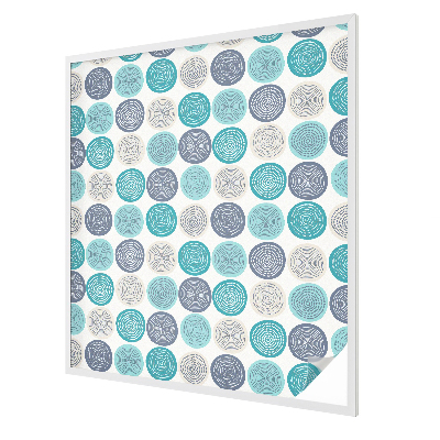 Privacy window film stained glass effect Geometric circles