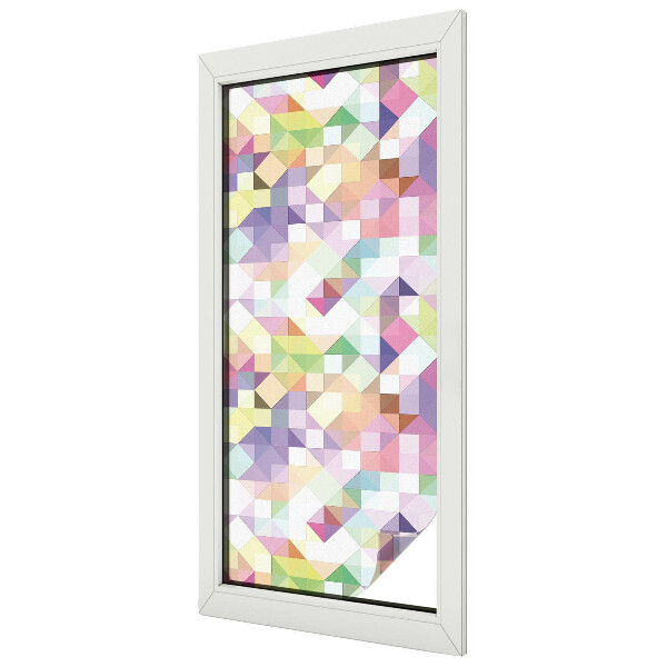 Decorative window film stained glass design Abstract mosaic