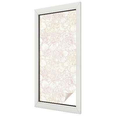 Coloured glass film for windows Floral elegance
