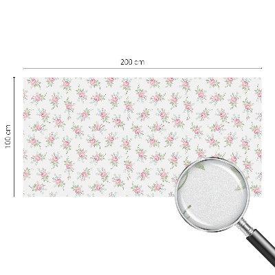 Decorative window film stained glass design Romantic roses