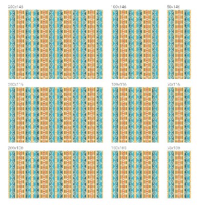 Coloured glass film for windows Geometric motifs