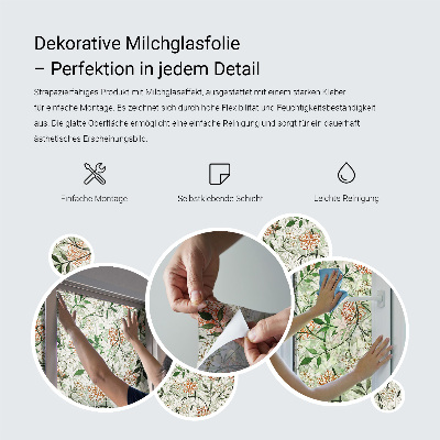 Coloured glass film for windows Geometric motifs